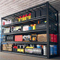 REIBII 60" W Garage Shelving Heavy Duty Metal Shelving 3000LBS Storage Shelves Adjustable Metal Shelves for Storage Industrial Garage Shelves for Warehouse Basement 60" W x 24" D x 72" H