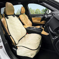 Plush Paws Products Premium Bucket Car Seat Protector | Diamond Stitching | Washable & Waterproof Front Seat Dog Cover Car, Truck, & SUV | Nonslip, Tear Resistant Pet Passenger Seat Cover | Tan