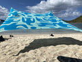 Neso Tents Beach Tent with Sand Anchor, Portable Canopy Sunshade - 7' x 7' - Patented Reinforced Corners (Coastal Birds)