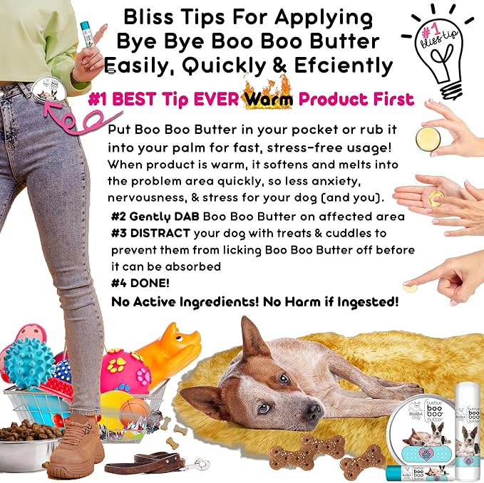 The Blissful Dog .15 oz Tube AUSTRAILIAN Cattle Dog Booboo Butter