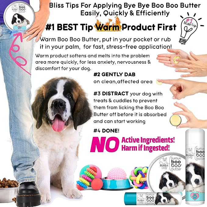 The Blissful Dog 2 oz TIN St. Bernard Booboo Butter