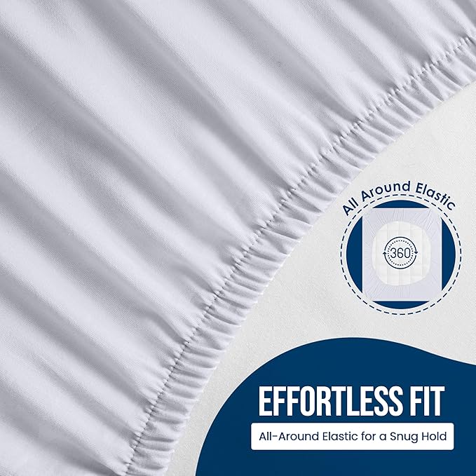 Utopia Bedding Waterproof Mattress Protector RV King Size, Premium Terry Mattress Cover 200 GSM, Breathable, Fitted Style with Stretchable Pockets (White)