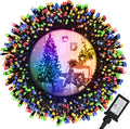 Christmas Lights,100 LED 39FT Outdoor/Indoor Christmas Lights Plug in with 8 Modes & Timer & Memory Function, Waterproof Christmas Lights Outdoor for Holiday Party Christmas Tree Decor