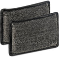 BBQ Replaceable Scraper Cleaning Head, Durable for Cast Iron or Stainless-Steel Grates, Barbecue Cleaner (2-Piece Set)