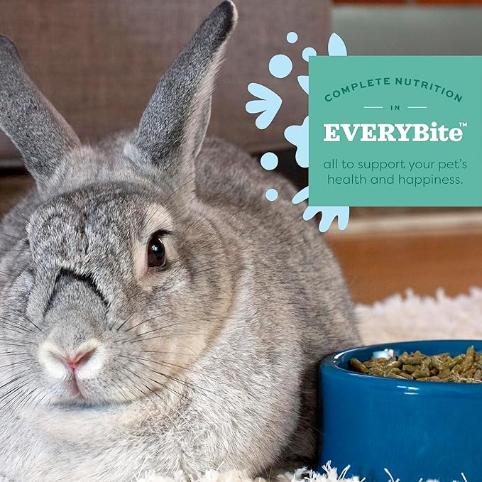 Oxbow Garden Select Rabbit Food, Young, Made Alfalfa for Rabbit, Bunny Food Pellets, Non-GMO, No Soy or Wheat, Small Animal Pet Products, Made in USA, High Fiber, 4 lb. Bag