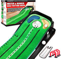CHAMPKEY Professional Hazard Golf Putting Green Come with Golf Putting Gates and Putting Mirror - Progressive Slope Tech and Noise Reduction Tech Golf Putting Mat