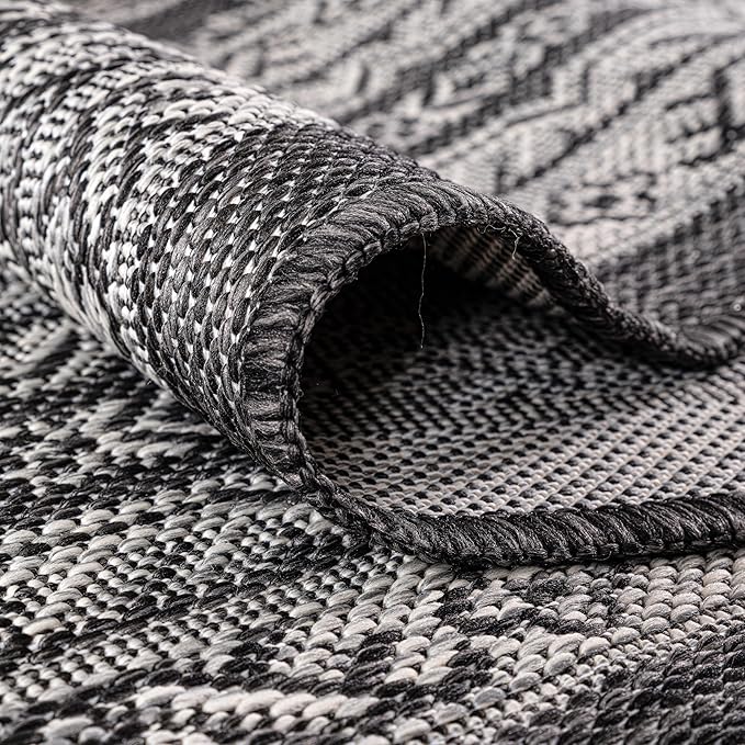 Keen Home Design Terrace Outdoor Area Rug - 8x10 Washable Indoor/Outdoor Rug for Patio, Kitchen, Balcony, Beach, Garden, Deck and Porch, Size: 7'7"x10'