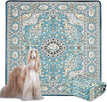 Qeils Washable Pee Pads for Dogs, Reusable Puppy Pads 72"x72" Super Absorbent Leakproof Extra Large Dog Training Pads, Non-Slip Potty Pads for Floor, Bed, Kennel, Whelping Pads Litter Mat