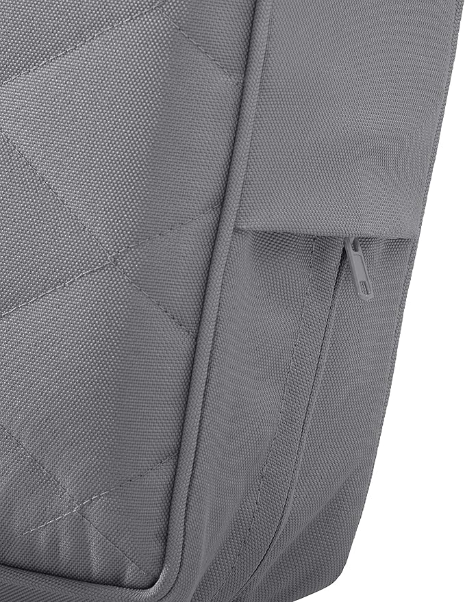 Classic Accessories Montlake FadeSafe Water-Resistant 21 x 20 x 4 Inch Wide Back Patio Quilted Lounge Cushion, Grey