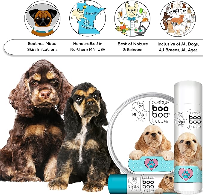 The Blissful Dog 1 oz TIN Cocker Spaniel Booboo Butter