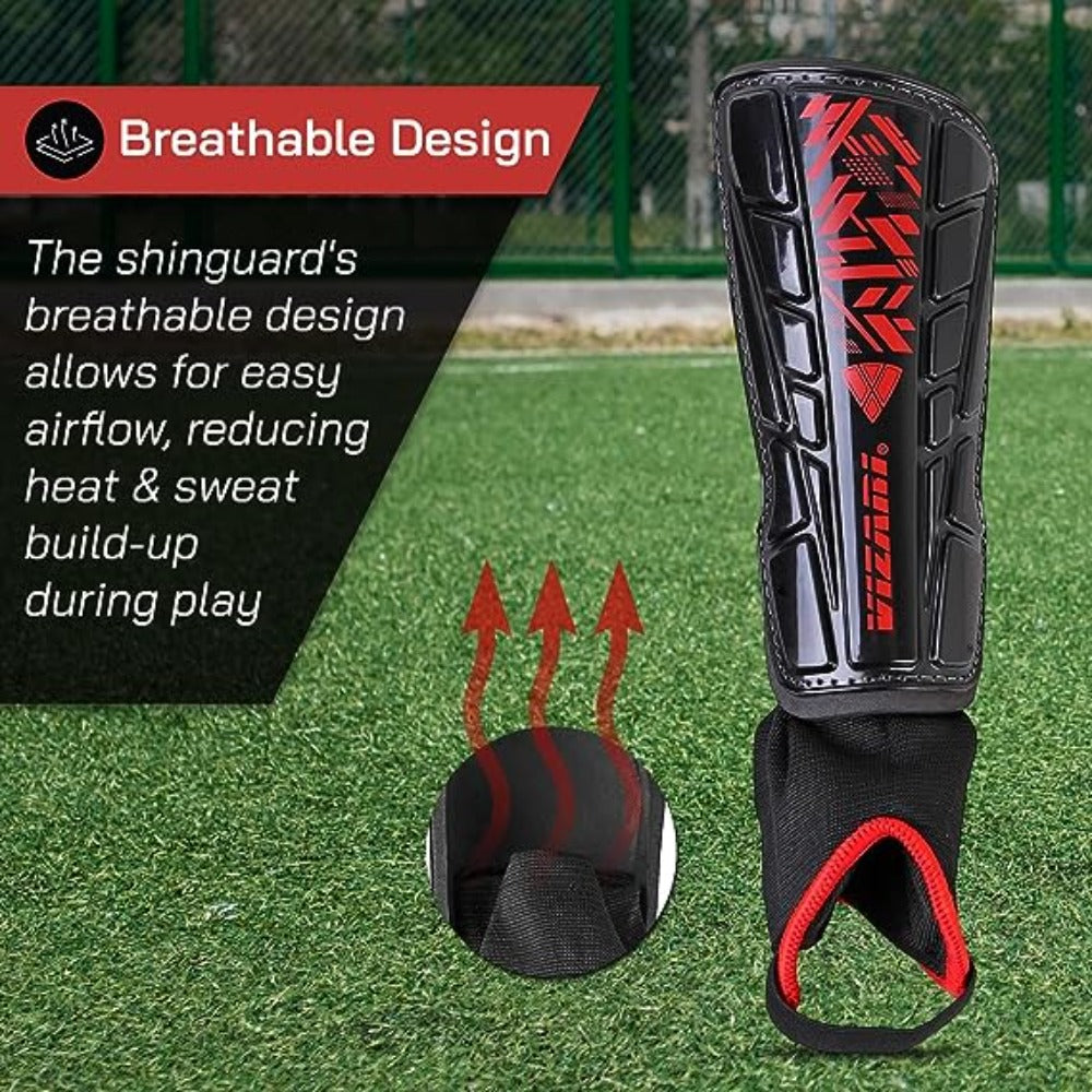Malaga Soccer Shin Guards with Adjustable Straps