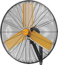 30 inch Oscillating High Velocity Wall Mount Fan, 8550 CFM Industrial Heavy Duty Metal Wall Fans, 3 Speeds, Adjustable Height and Tilt, Commercial Shop Fan for Garage, Workshop