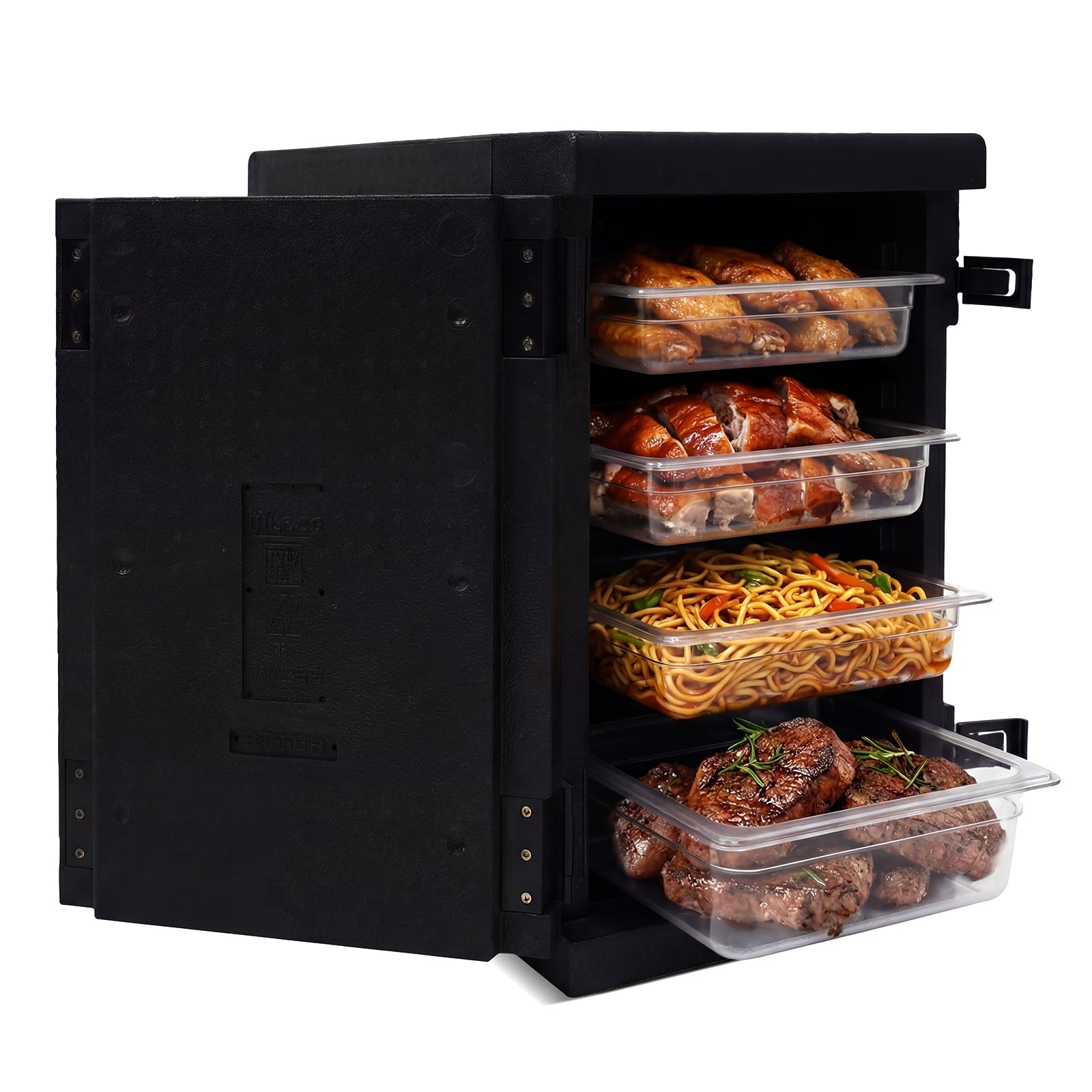 91 Qt Insulated Food Pan Carrier with Safety Buckles