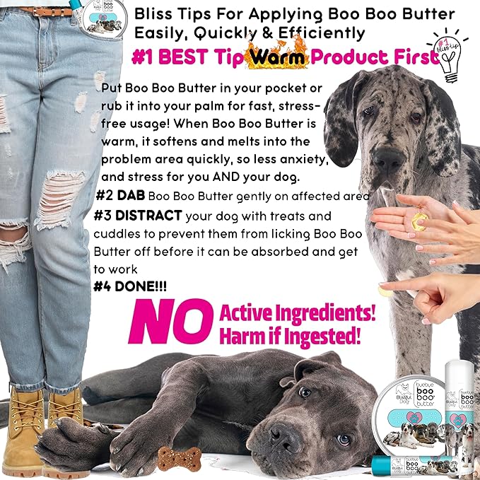 The Blissful Dog 4 oz TIN Great Dane Booboo Butter