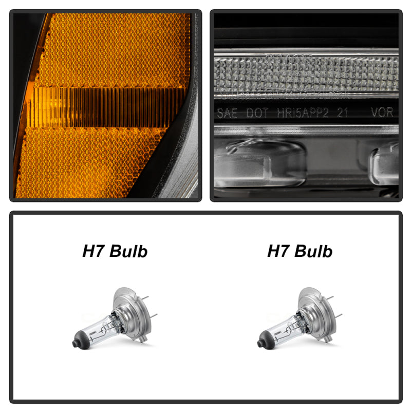 SPYDER Signature 20-21 Ford F150(Halogen Model) Proj. Headlights - Black(PRO-YD-FF15021HALSI-SEQ-BK) 5088710