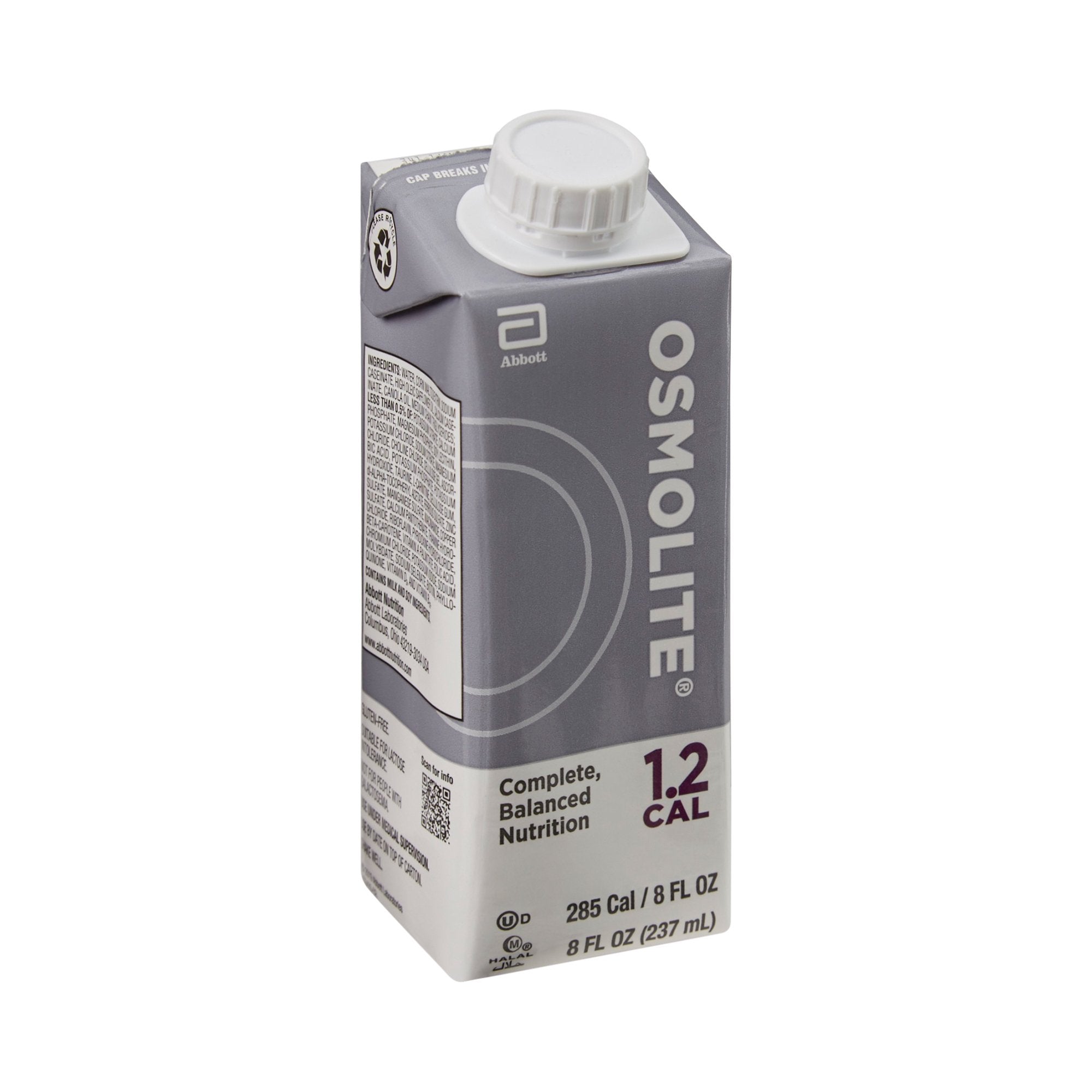 Osmolite 1.2 Cal Complete, Balanced Nutrition, 8-ounce carton 64635