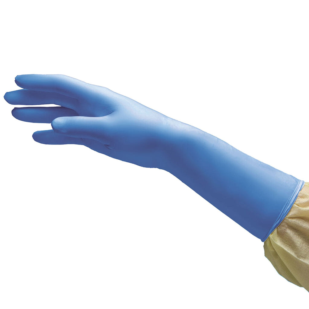 NitriDerm® EC Nitrile Extended Cuff Length Exam Glove, Medium, Blue 114200