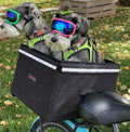Bushwhacker Portland - Bike Rack Dog, Grocery and Goods Carrier - Bicycle Pannier Crate Cycling Basket Trunk Bag Rear Bed Storage Leash Carry Cargo Pet Commuter Behind Seat Accessories Items Ebike