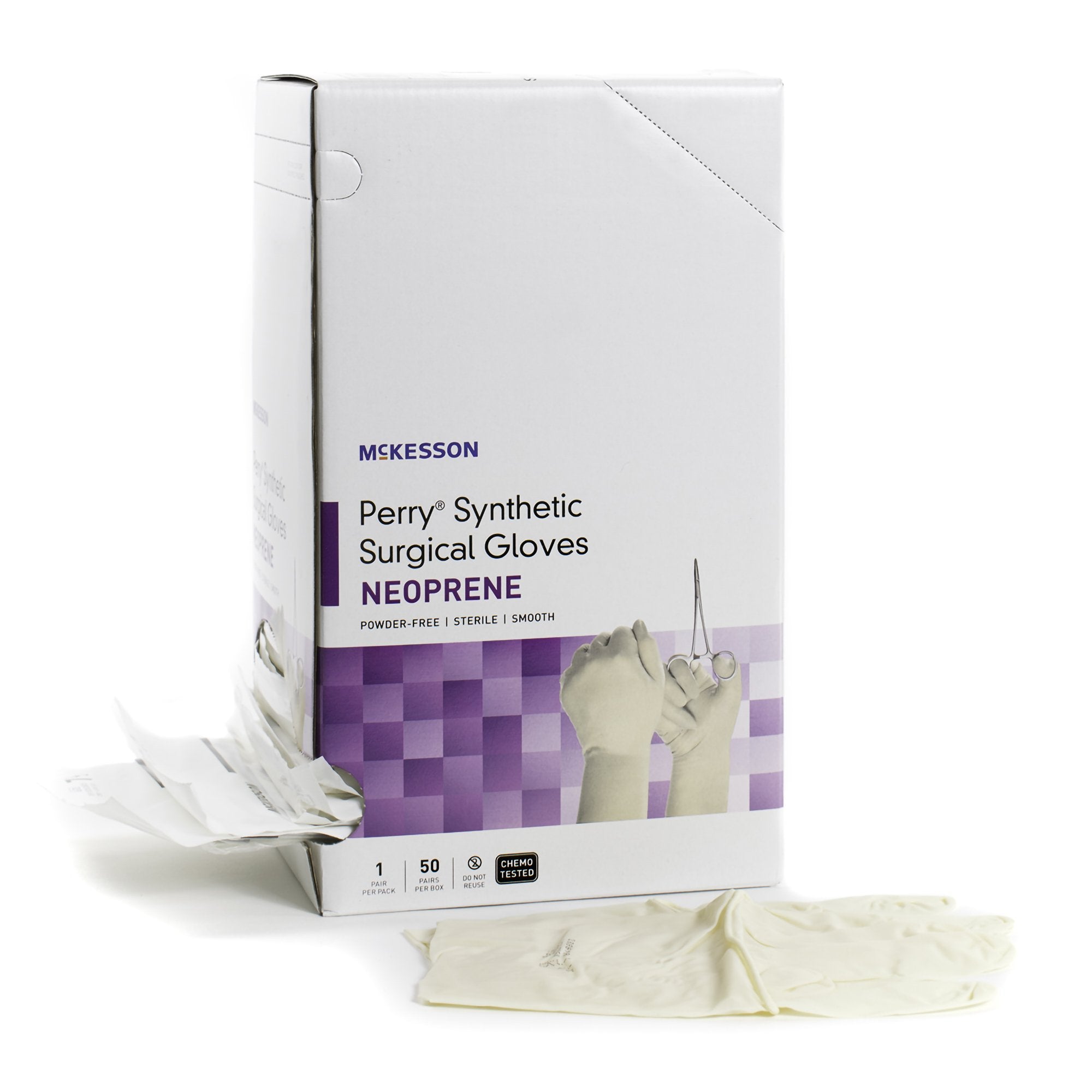 McKesson Perry® Polychloroprene Surgical Glove, Size 7, Cream 20-2670N