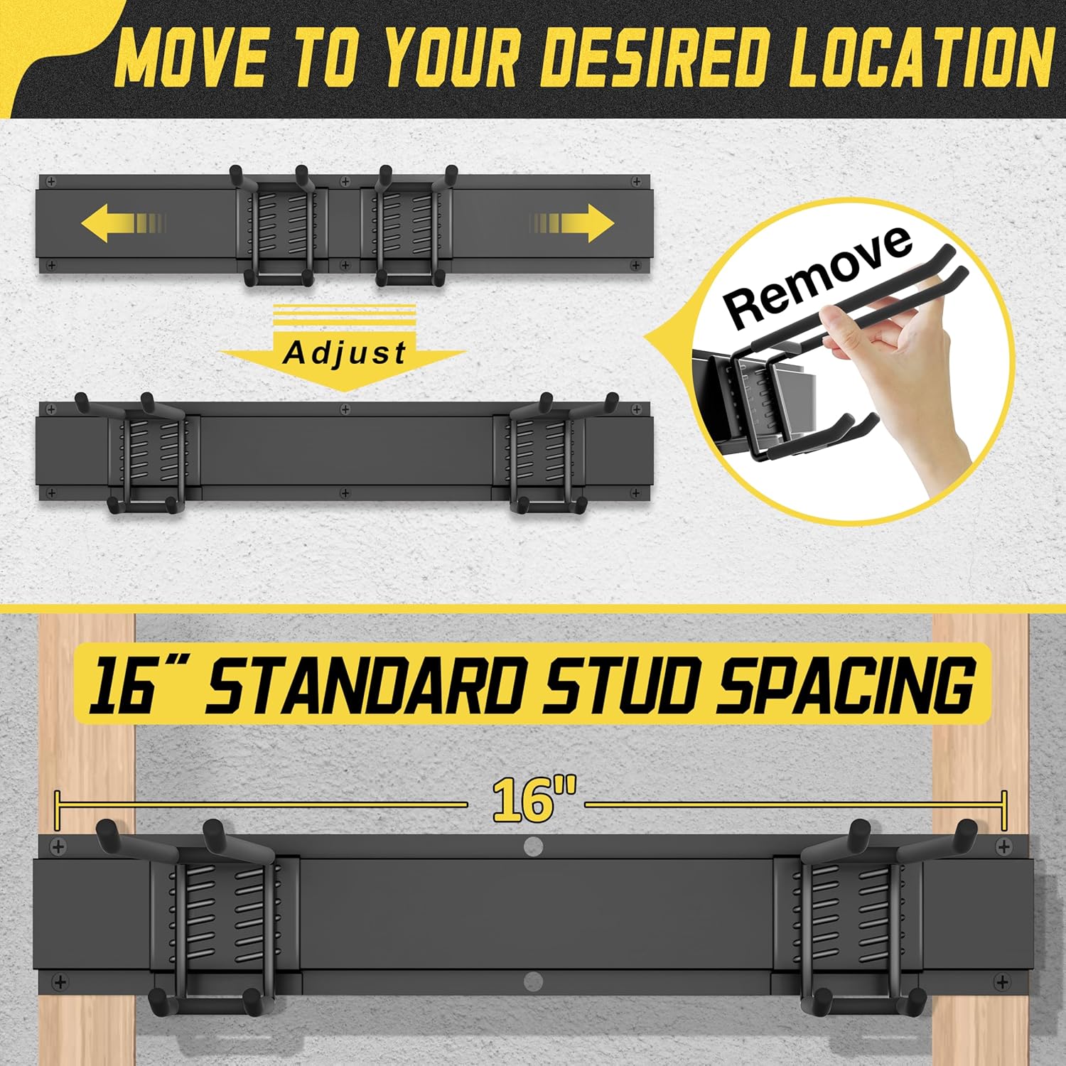 Garage Wall Organizer,21Pack Carries 1200 lbs,Garden Tool Organizer 99in with Large Storage Space,Easy Assembly, Sturdy Design,for Efficient Tool Storage Garage Organization