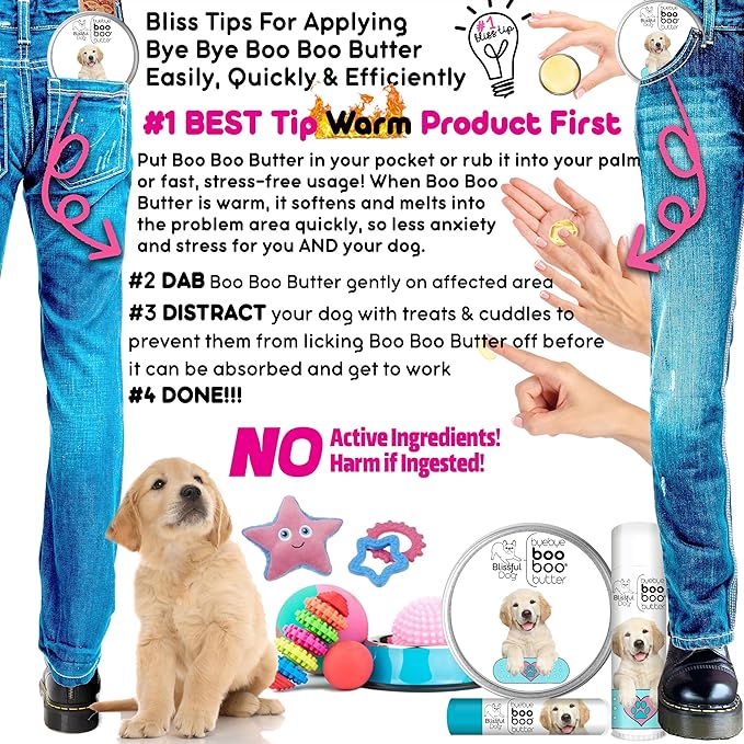 The Blissful Dog 1 oz TIN Golden Retriever Booboo Butter