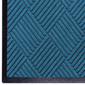WaterHog Diamond | Commercial-Grade Entrance Mat with Rubber Border – Indoor/Outdoor, Quick Drying, Stain Resistant Door Mat (Medium Blue, 3' x 5')