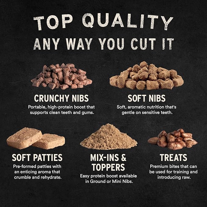 Vital Essentials Freeze Dried Raw Cat Food, Beef & Chicken Mini Patties Entree, 3.75 oz