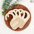 Whitluck's Baby Closet Dividers - 8-Pack Double-Sided Wooden Hangers for Organizing Baby Clothes from Newborn to 24 Months (Infant to Toddler) - Cute and Functional Nursery Decor for Boys and Girls