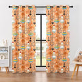 Kids Space UFO Rocket Blackout Curtains - 100% Blackout, Thermal Insulated, Noise Reducing, Perfect for Kids Room and Nursery, 2 Panels (Sunny Space Parade, W52×L84)