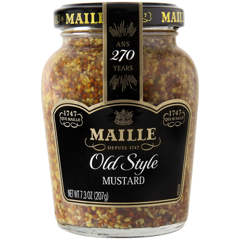 Maille Old Style - Whole Grain Dijon Mustard (Pack of 6, 7.3 Oz)