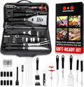SpartaSake BBQ Grilling Accessories - Stainless Steel Barbecue Grill Tools Accessories kit Spatula Thermometer Tongs for Blackstone Griddle Outdoor Camping-Grill Set Gifts for dad Men Women(24 pcs)