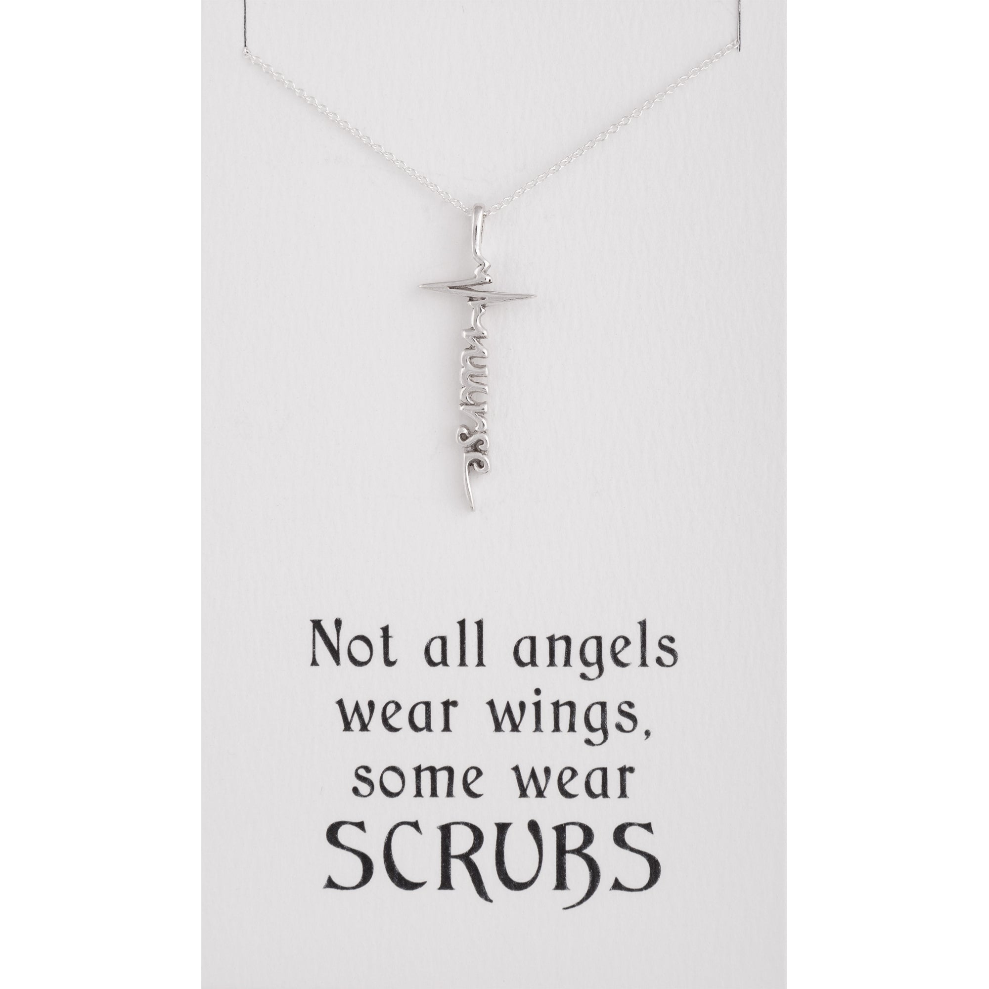 Healthcare Superhero Sterling Silver Necklace by GreaterGood