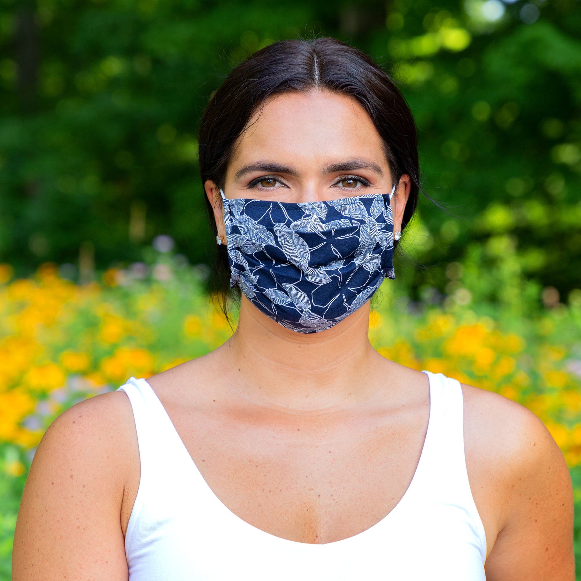 GreaterGood Island Vibes Cotton Face Masks with Pouch - Set of 3
