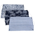 GreaterGood Island Vibes Cotton Face Masks with Pouch - Set of 3
