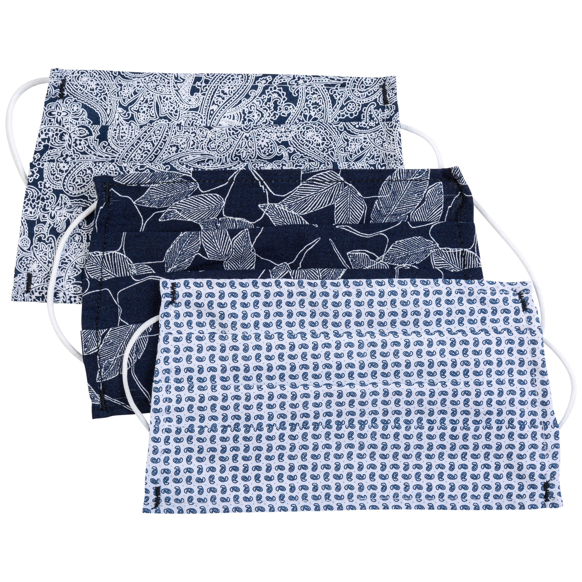 GreaterGood Island Vibes Cotton Face Masks with Pouch - Set of 3