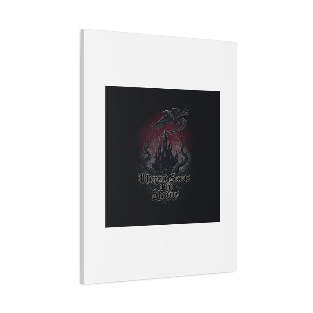 Whispered Secrets of the Shadows Castle Wall Art, Matte Canvas | Gothic Medieval Decor