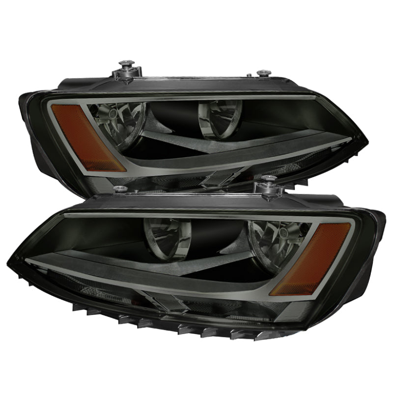 SPYDER Xtune Volkswagen Jetta 11-14 Amber Crystal Headlights Smoked HD-JH-VJ11-AM-SM 5075802