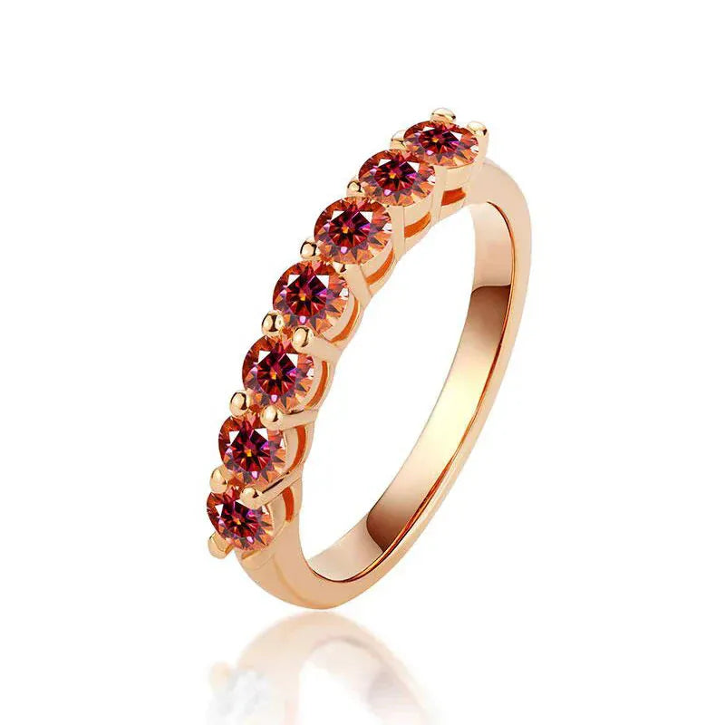 925 Silver Moissanite Eternity Ring | Luxury Engagement & Wedding Band