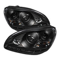 SPYDER Mercedes Benz S-Class 03-06 Projector Xenon/HID Model- DRL Blk PRO-YD-MBW220-HID-DRL-BK 5029942