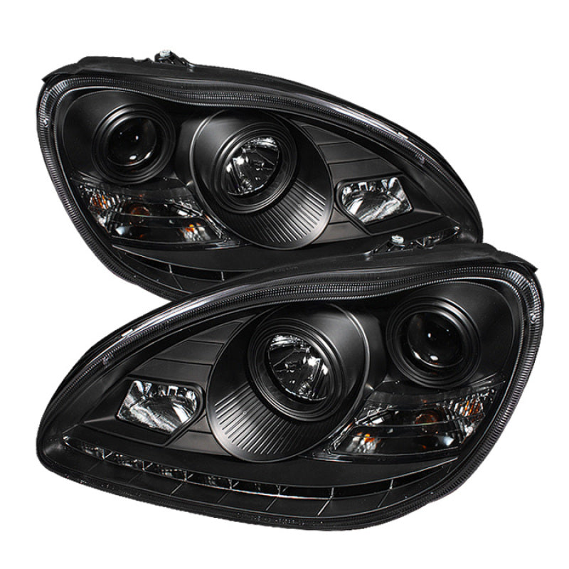 SPYDER Mercedes Benz S-Class 03-06 Projector Xenon/HID Model- DRL Blk PRO-YD-MBW220-HID-DRL-BK 5029942