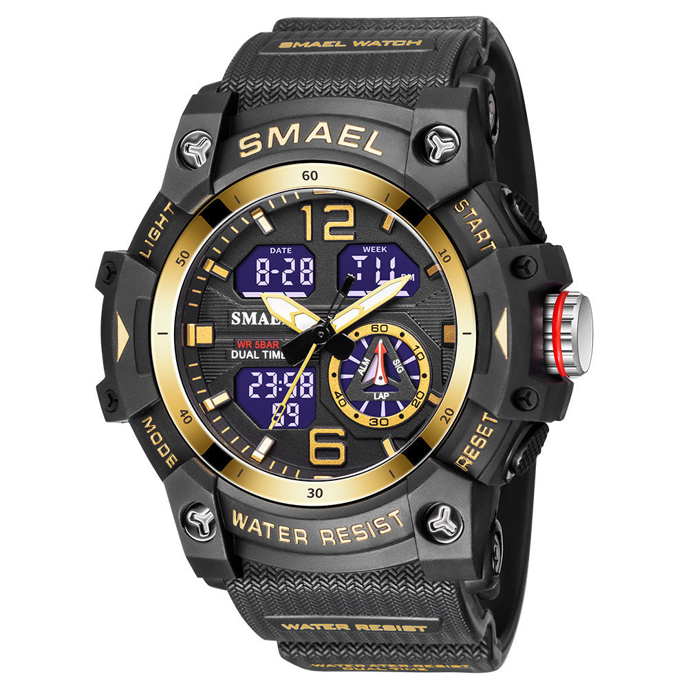 Mens Outdoor Transparent Watch With A Cool Dual-display Design