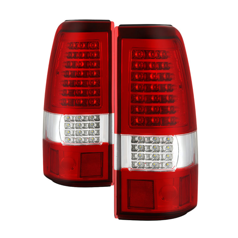 SPYDER xTune 03-06 Chevrolet Silverado 1500/2500HD LED Tail Lights - Red Clear (ALT-JH-CSIL03-CS-RC) 9037665