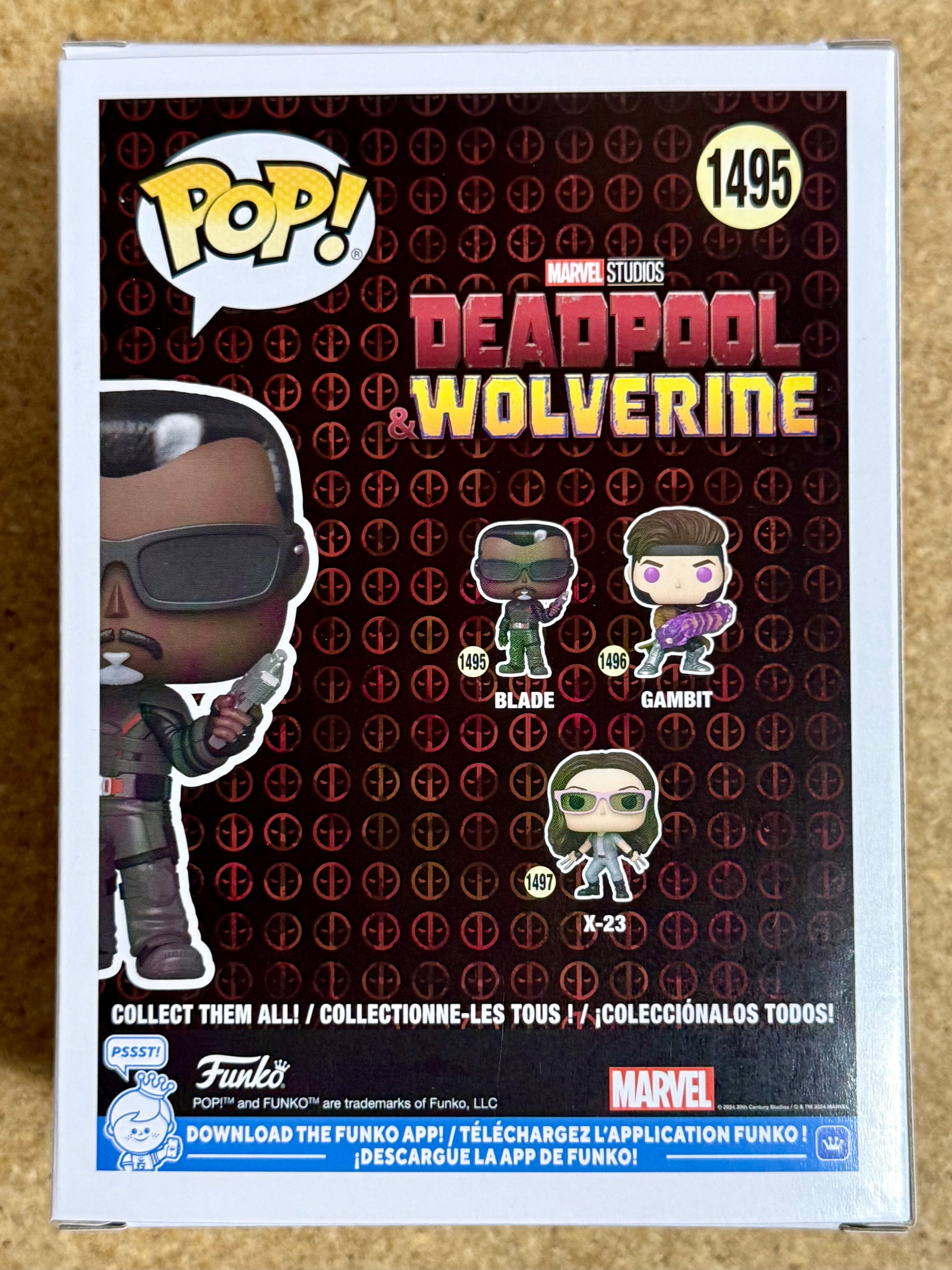 Funko Pop! Marvel Blade The Vampire Hunter #1495 MCU Deadpool & Wolverine 2024