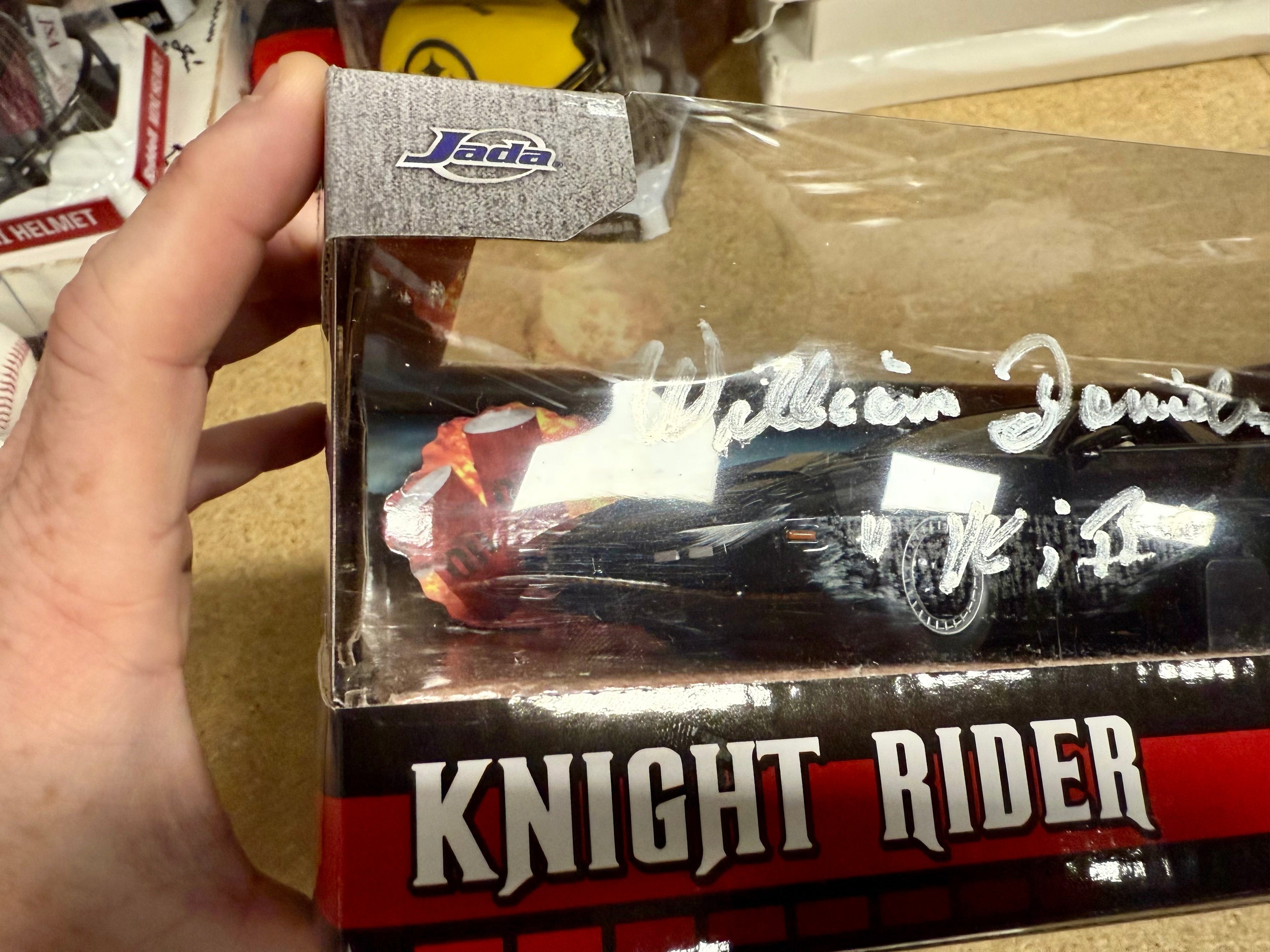 William Daniels Signed Knight Rider KITT 1:24 Car Box With JSA COA