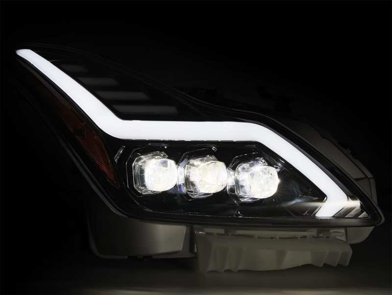 AlphaRex 08-13 Infiniti G37 NOVA LED Proj Headlights Chrome w/ Activ Light/Seq Signal/DRL 881984 *Discontinued