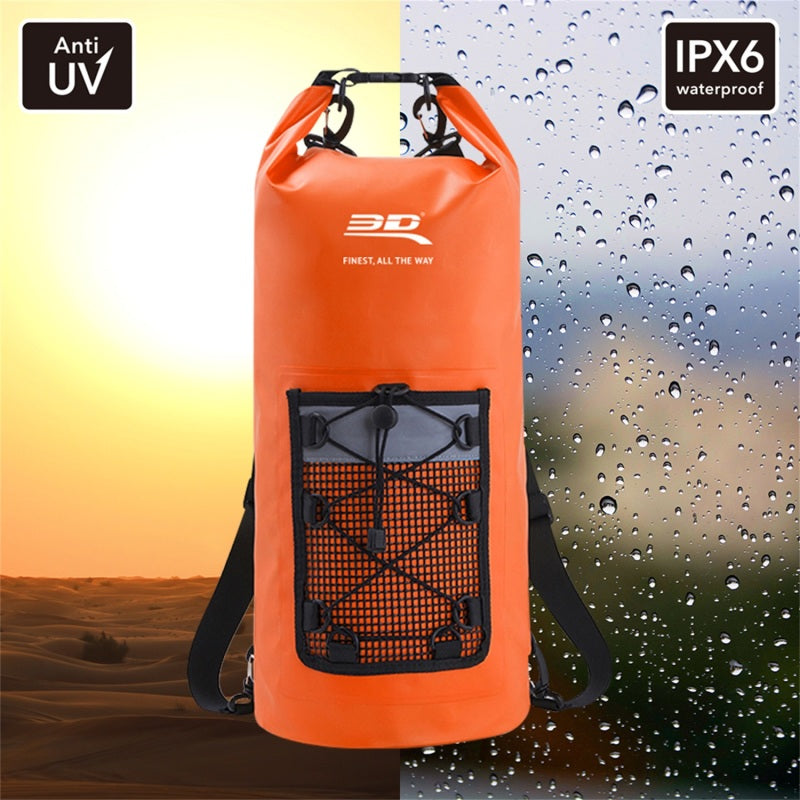 3D MAXpider Roll-Top Dry Bag Backpack - Orange 6117-21