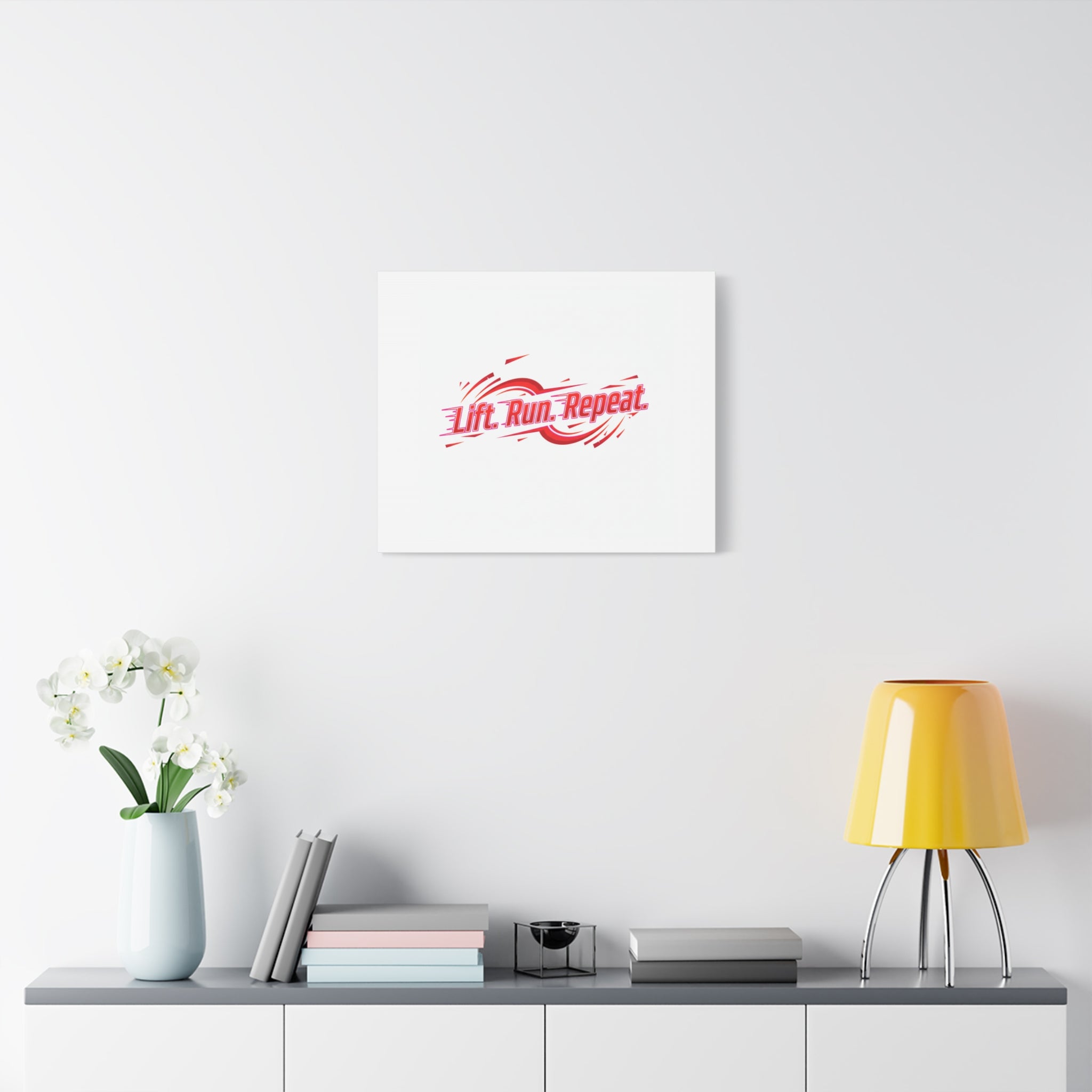 Lift Run Repeat Canvas | Fitness Wall Art, Gym Motivation