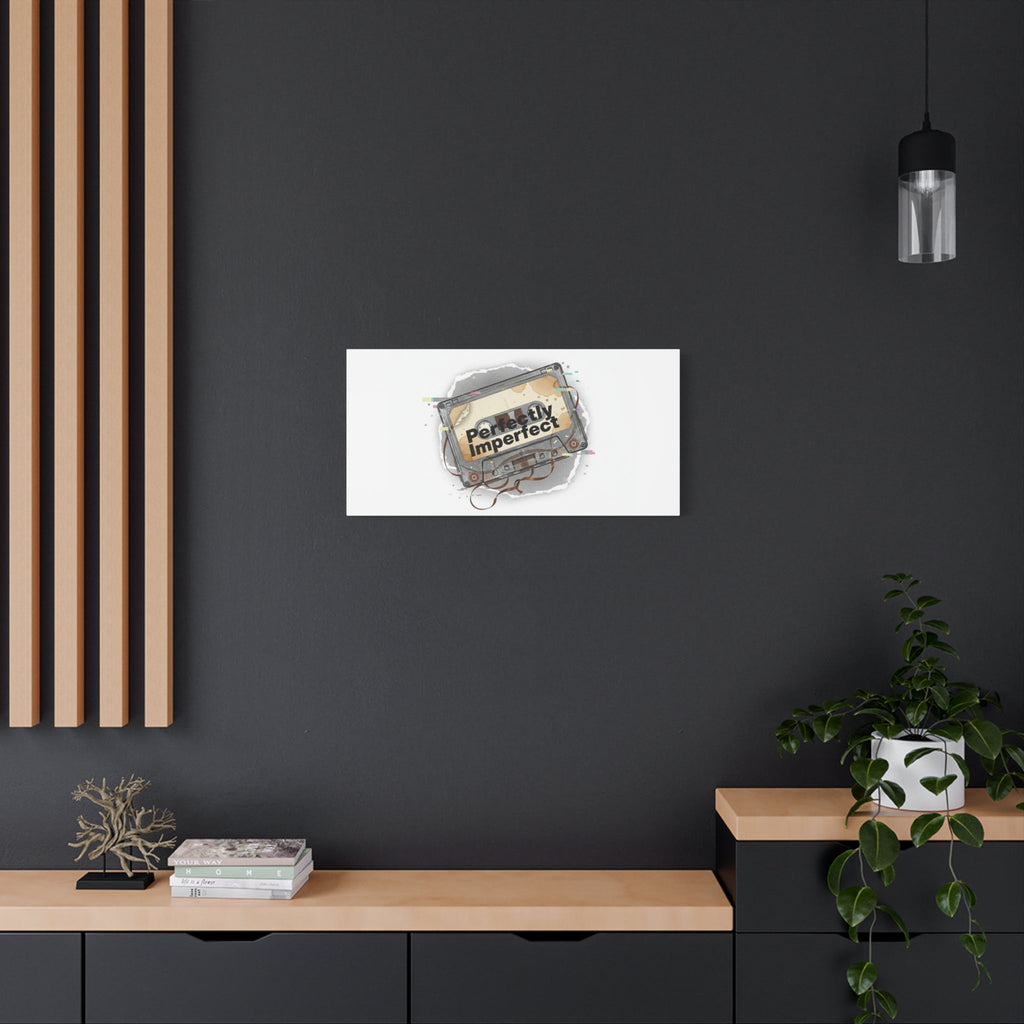 Perfectly Imperfect Cassette, Canvas Print | Analog Error, glitch art static