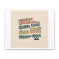 Love Languages List Matte Canvas Wall Art | love language meme, relationship humor