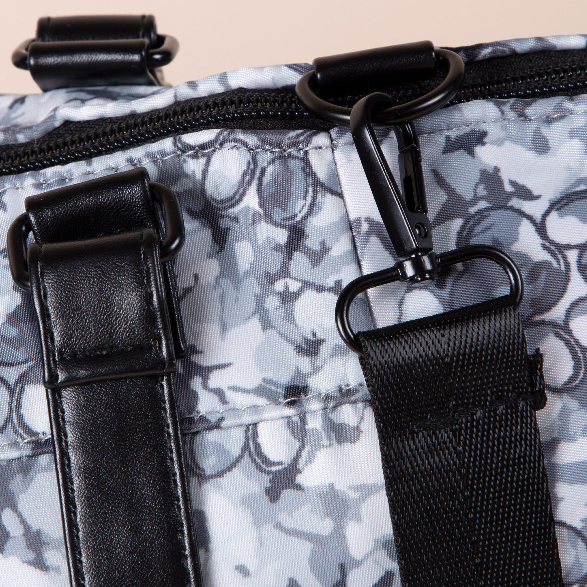 GreaterGood Paw Print Shoulder Tote Bag with Faux Leather Handles